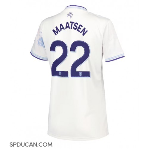 Zenski Nogometni Dres Aston Villa Ian Maatsen #22 Rezervni 2025-26 Kratak Rukav Zenski Nogometni Dres Aston Villa Ian Maatsen #22 Rezervni 2025-26 Kratak Rukav